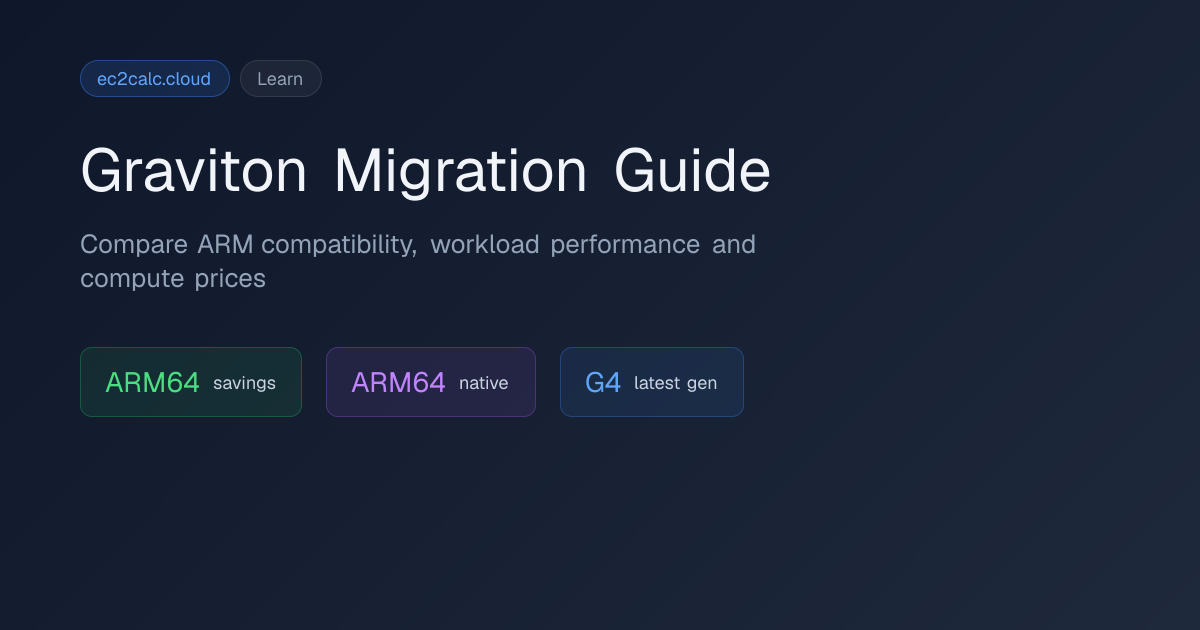 Graviton Migration Guide — Save Up to 40% with ARM on EC2 | ec2calc.cloud